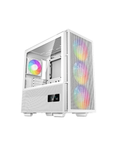 DeepCool CH560 Digital Mid Tower Computer Case with ARGB Fans - White