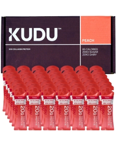 Kudu Liquid Collagen Sachets - Bovine Protein - Peach - 42 x 63 g