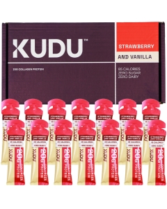 Kudu Liquid Collagen Sachets - Bovine Protein - Strawberry and Vanilla - 14 x 63 g
