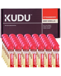 Kudu Liquid Collagen Sachets - Bovine Protein - Strawberry and Vanilla - 42 x 63 g