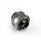 XSPC G1/4" Compression Fitting V2 for 3/8" ID 1/2" OD 13/10mm Tubing Black Chrome