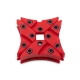 EKWB EK-Vardar X3M Case Fan Damper 4 Pack - Red