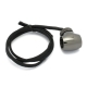 XSPC G1/4" T Fitting Inline 10K Temperature Sensor - Black Chrome
