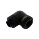 XSPC 14mm rigid tubing 90 degree rotary fitting in matte black