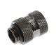XSPC G1/4" 20 mm Male to Female Static Extender Fitting - Black Chrome