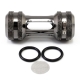 XSPC G1/4" Inline Filter Fitting - Black Chrome