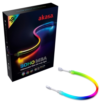 Akasa SOHO MBA 30 cm Magnetic Addressable RGB LED Strip Light
