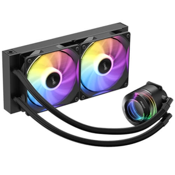 Antec - AIO Liquid CPU Cooler - Vortex LUM 240 ARGB - Black