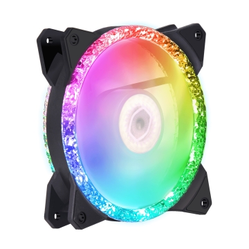 Cooler Master MasterFan MF120 Prismatic A-RGB 120mm Case Fan - Black