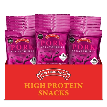 Pub Original - Pork Scratchings - BBQ - Box of 20 x 35 g
