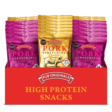 Pub Original - Pork Scratchings - Mixed - Box of 20 x 35 g