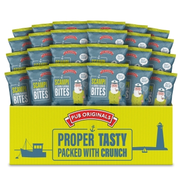 Pub Original - Scampi and Lemon Flavour Bites - Box of 24 x 40 g