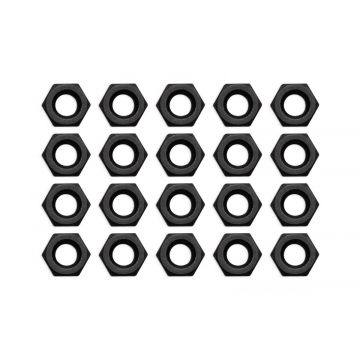 EK-Loop Nuts Set M4 - Black - 20 Pack