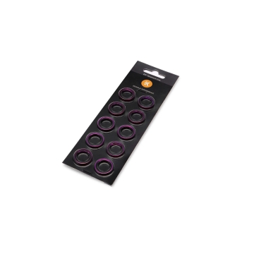 EKWB EK-Quantum Torque HTC 12mm Colour Rings 10-Pack - Purple