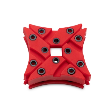 EKWB EK-Vardar X3M Case Fan Damper 4 Pack - Red