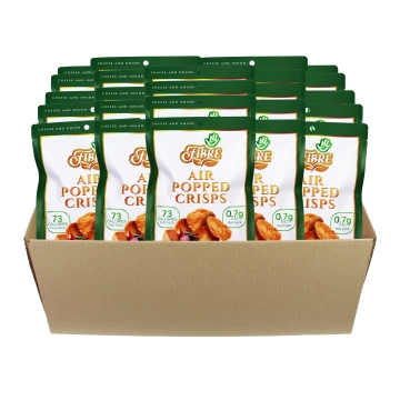 Hi Fibre - Air Popped Crisps - Cheese & Onion - 24 x 22 g
