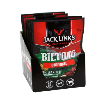 Jack Link's original beef biltong 12 x 25g box