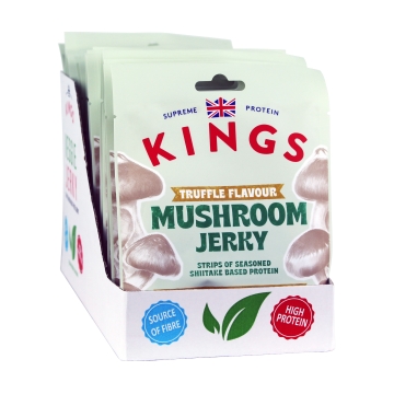 Kings Truffle Flavour Mushroom Jerky Box of 16 x 25g