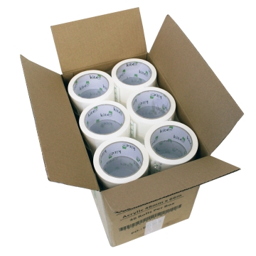 Kite White Noisy Polypropylene Acrylic Packaging Tape 36 Rolls of 48 mm x 66 m