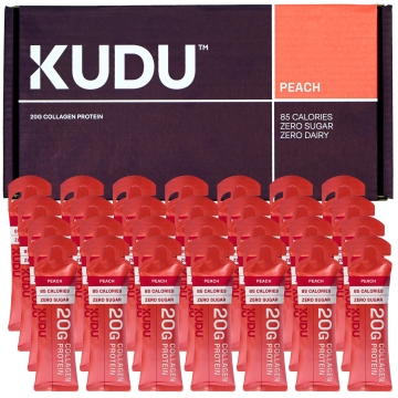 Kudu Liquid Collagen Sachets - Bovine Protein - Peach - 28 x 63 g