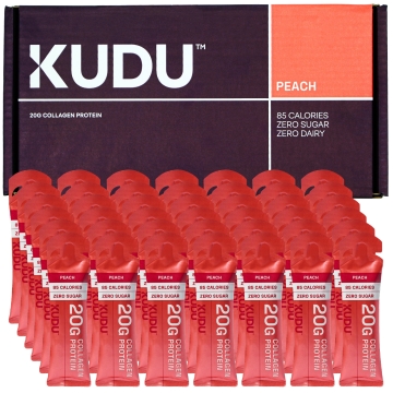 Kudu Liquid Collagen Sachets - Bovine Protein - Peach - 42 x 63 g