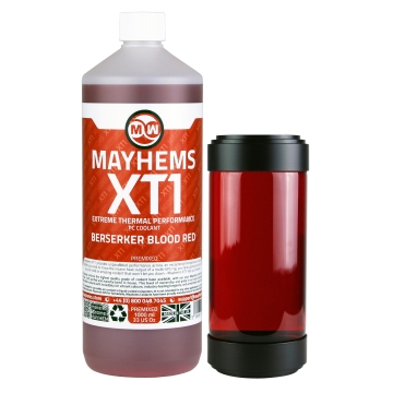 Mayhems - PC Coolant - XT-1 Premix - Thermal Performance Series, 1 Litre, Berserker Blood Red
