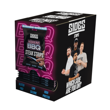 Sides - Korean BBQ Flavour Steak Strips - Box of 9 x 35 g