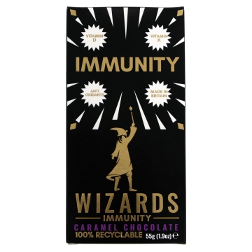 Wizards Immunity Caramel Chocolate 55g Bar