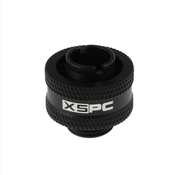XSPC G1/4" Compression Fitting V2 for 3/8" ID 5/8" OD 16/10mm Tubing Matte Black