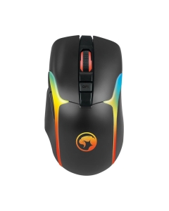 Marvo M729W 4800 DPI Wireless RGB Gaming Mouse with 7 Programmable Buttons - Black