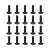 EK-Loop Phillips Head Screw Set M4 x 10 mm - Black (20 Pack)