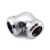 XSPC 14mm PETG Rigid Tubing Elbow Fitting - Chrome