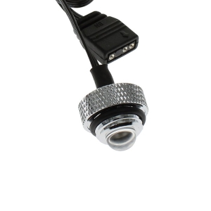 XSPC Addressable RGB LED Blank Plug - Chrome