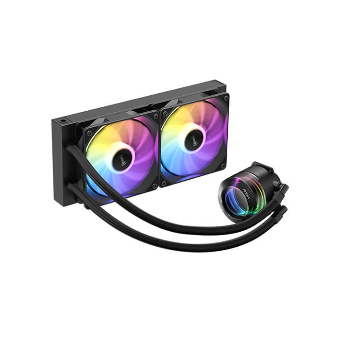 Antec - AIO Liquid CPU Cooler - Vortex LUM 240 ARGB - Black