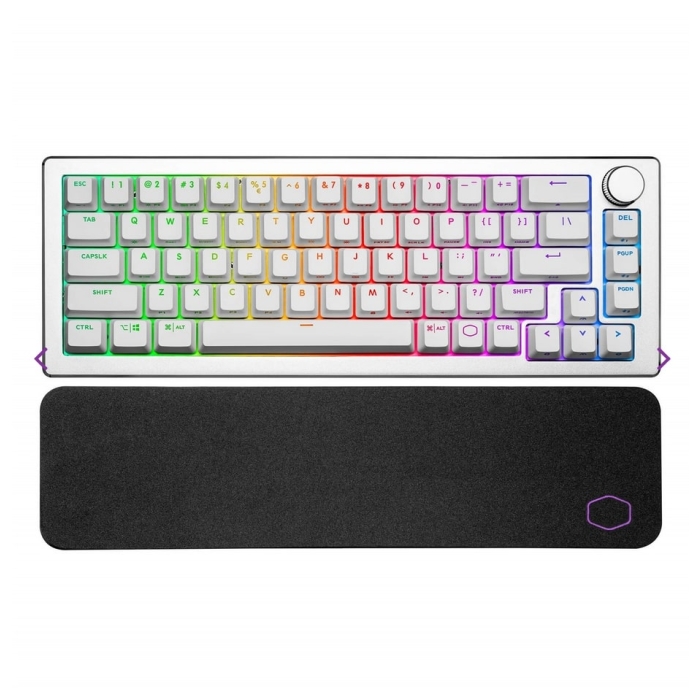 Cooler Master CK721 Hybrid wireless mechanical keyboard in silver