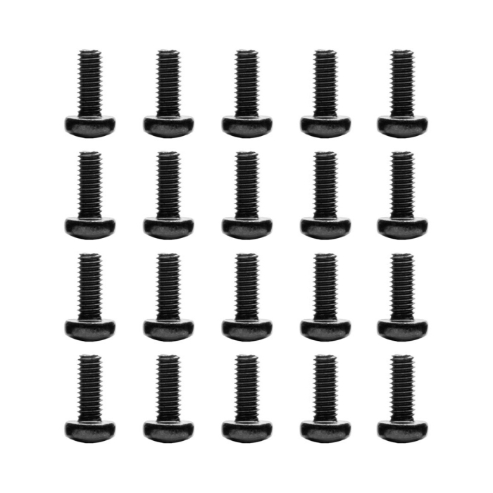 EK-Loop Phillips Head Screw Set M4 x 10 mm - Black (20 Pack)