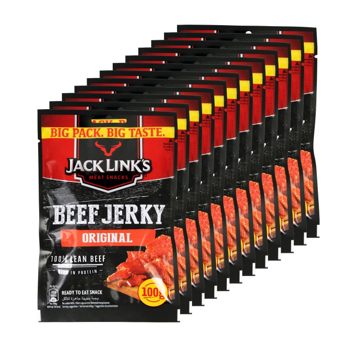 Jack Link's - Beef Jerky - Original - Box of 12 x 100 g