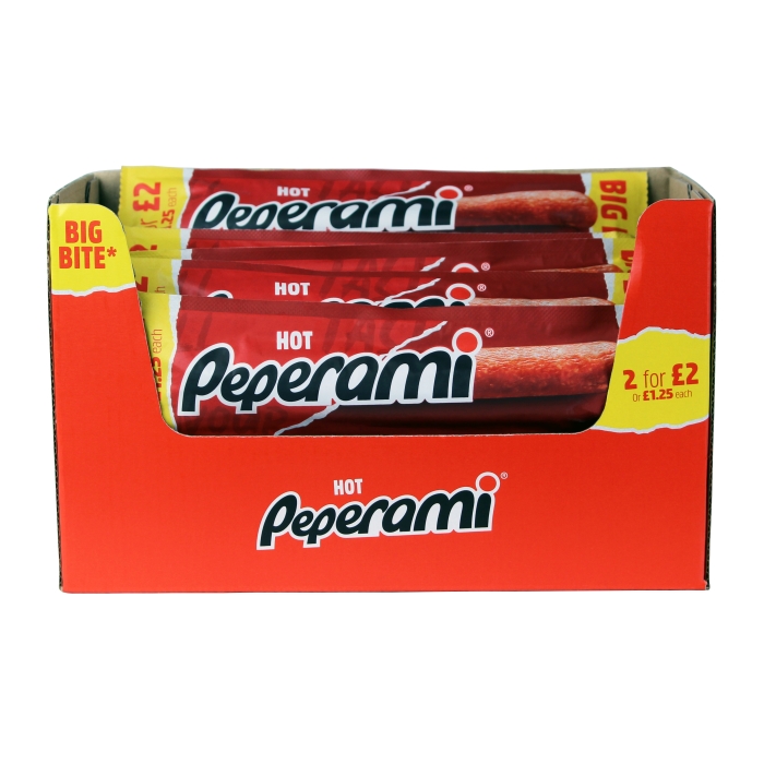 Peperami Big Bites - Hot Flavour - Box of 20 x 28 g
