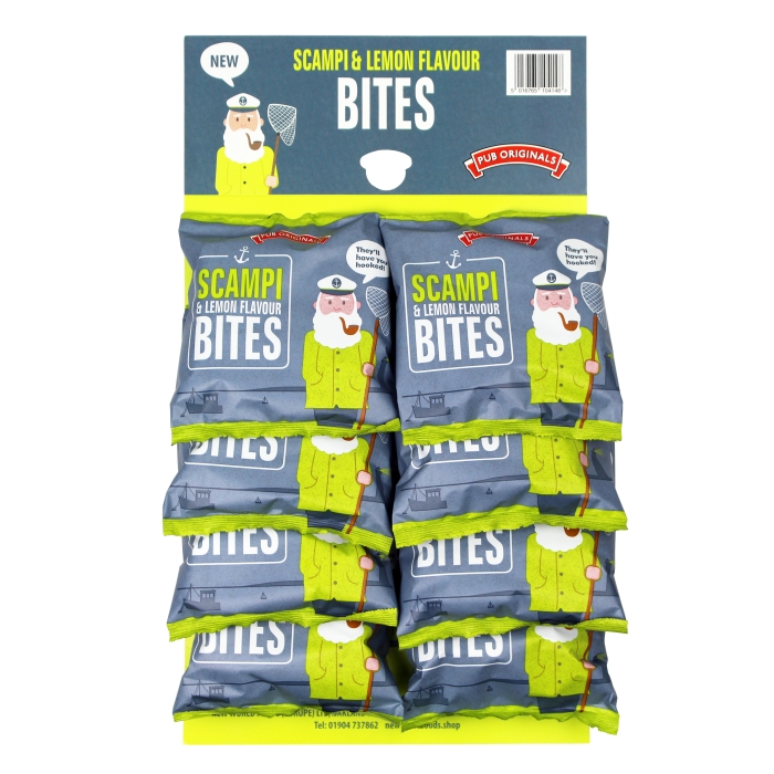 Pub Original - Scampi and Lemon Flavour Bites - Pub Card of 8 x 40 g
