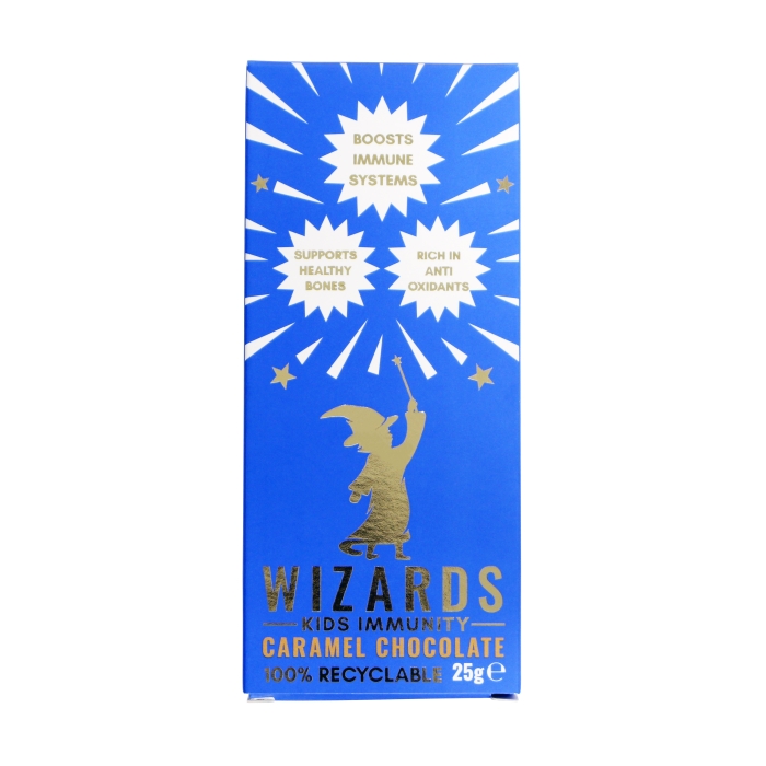 Wizards Magic Kids Immunity Caramel Chocolate  55g Bar