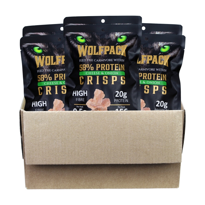 Wolfpack - Cheese & Onion - Box of 6 x 35 g