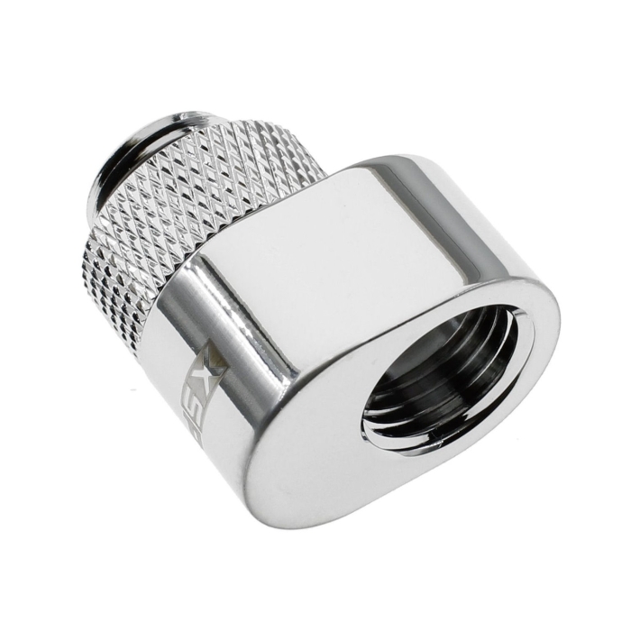 XSPC G1/4 Rotary 7 mm Offset Adapter Fitting - Chrome