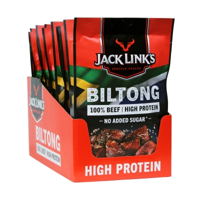 Jack Link's Beef Biltong - Original Flavour - Box of 12 x 60 g