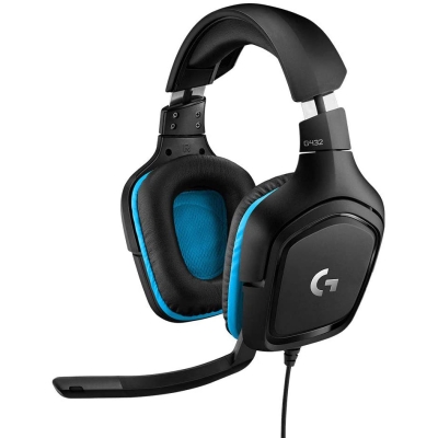 Logitech G432 Wired 7.1 Surround Sound Gaming Headset