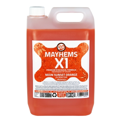 Mayhems - PC Coolant - X1 Premix - UV Neon Sunset Orange - 5 Litre