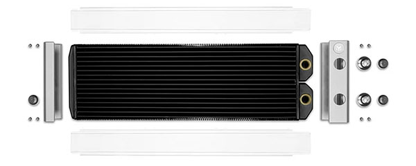 EK-Quantum Surface X240M Multiport Radiator - White